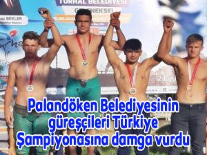 Palandöken Belediyesinin güreşçileri Türkiye Şampiyonasına damga vurdu
