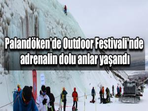 Palandöken'de Outdoor Festivali'nde adrenalin dolu anlar yaşandı