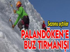 Palandöken Kayak Merkezinde buz tırmanışı