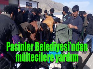 Pasinler Belediyesinden mültecilere yardım