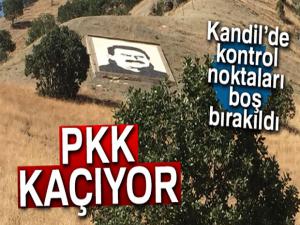 PKKnın Kandilde boş bırakılan kontrol noktası görüntülendi