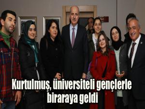 Prof. Dr. Numan Kurtulmuş, Atatürk Üniversiteli gençlerle bir araya geldi