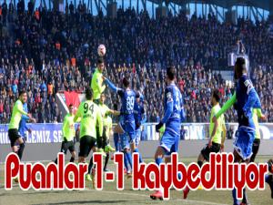 Puanlar 1-1 kaybediliyor