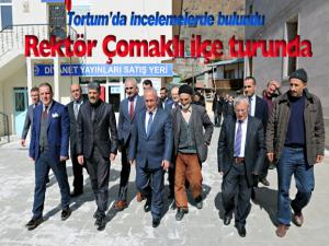 Rektör Çomaklı ilçe turunda