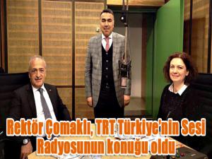 Rektör Çomaklı, TRT Türkiyenin Sesi Radyosunun konuğu oldu