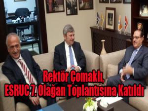 Rektör Çomaklı, Ürdünde Gerçekleştirilen ESRUC 7. Olağan Toplantısına Katıldı