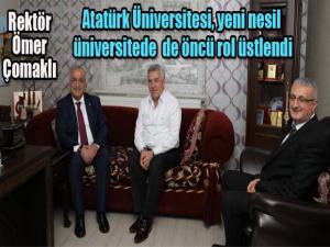 Rektör Ömer Çomaklı: Atatürk Üniversitesi, yeni nesil üniversitede  de öncü rol üstlendi