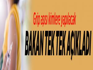 Sağlık Bakanı Koca, grip aşısının kimlere yapılacağını açıkladı