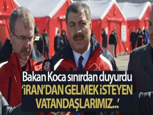 Sağlık Bakanı Koca: 'Kum ve Meşhed geçmişi olan 10 kişiyi ayrı üniteye aldık, yakın takip ediyoruz'