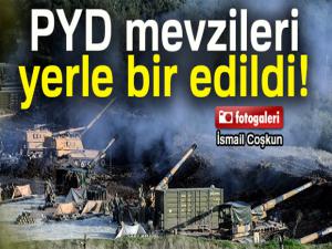 Sakarya Tepesindeki PYD mevzileri yerle bir edildi