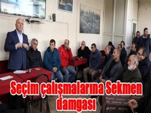 Seçim çalışmalarına Sekmen damgası