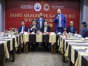 Şehit aileleri Aziziye iftarında buluştu