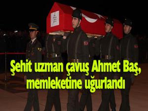 Şehit Uzman Çavuş Baş, memleketine uğurlandı