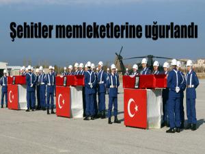 Şehitler memleketlerine uğurlandı...