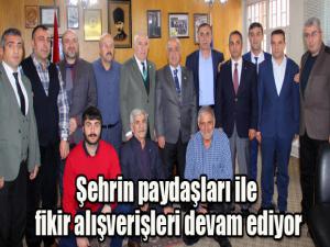 Şehrin paydaşları ile fikir alışverişleri devam ediyor