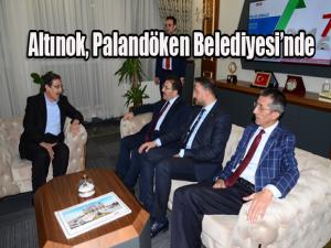 Selami Altınoktan Palandöken Belediyesine ziyaret