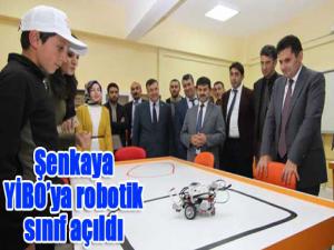 Şenkaya YİBOya robotik sınıf açıldı
