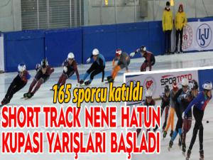 Short Track Nene Hatun Kupası yarışları 165 sporcuyla Erzurumda başladı