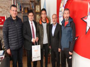 ShortTrack Türkiye Şampiyonasından İl Milli Eğitim Müdürü Kaygusuza ziyaret