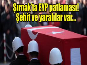 Şırnak'ta EYP patlaması! Şehit ve yaralılar var