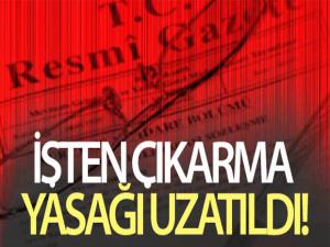 şten çıkarma ve ücretsiz izin desteği Resmi Gazete