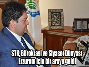 STK, Bürokrasi ve Siyaset Dünyası Erzurum için bir araya geldi