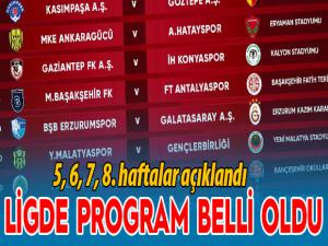 Süper Lig'de 5, 6, 7 ve 8. haftaların programları açıklandı