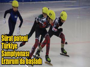 Sürat Pateni Türkiye Şampiyonası Erzurumda başladı