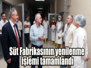 Süt Fabrikasının yenilenme işlemi tamamlandı