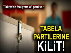 Tabela partilerine kilit