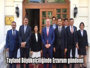 Tayland Büyükelçiliğinde Erzurum gündemi