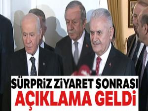 TBMM Başkanı Yıldırım, MHP lideri Bahçeli ile görüştü