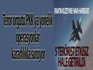 Terör örgütü PKKya yönelik operasyonlar kararlılıkla sürüyor.
