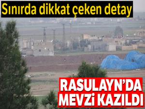 Terör örgütü PYD/YPG'nin kontrolündeki Rasulayn'da mevzi kazıldı