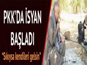 Teröristlerden Kandil'deki elebaşlara isyan: Sıkıysa kendileri gelsin