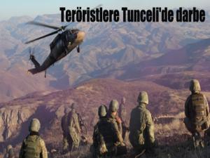 Teröristlere Tunceli'de darbe
