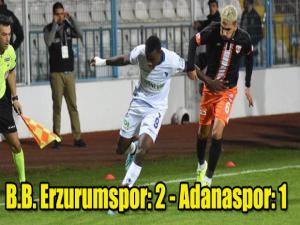 TFF 1. Lig: B.B. Erzurumspor: 2 - Adanaspor: 1