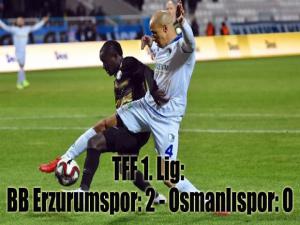 TFF 1. Lig: BB Erzurumspor: 2 - Osmanlıspor: 0