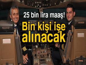 THY 25 bin lira maaşla pilot adayı arıyor