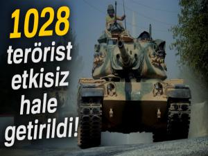 TSK açıkladı! 1028 terörist etkisiz hale getirildi