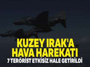 TSK'dan hava harekâtı: 7 terörist etkisiz hale getirildi