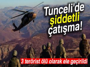 Tunceli'de 3 terörist etkisiz hale getirildi