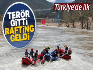 Tunceli'de terör gitti, Rafting geldi