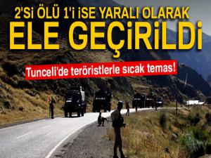 Tunceli'de teröristlerle sıcak temas!
