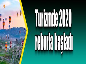 Turizmde 2020 rekorla başladı