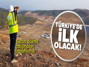 Türkiye'de ilk olacak! Beton dökme çalışmaları tamamlandı...