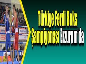 Türkiye Ferdi Boks Şampiyonası Erzurumda başladı
