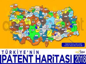 Türkiye'nin 2018 yılı patent haritası