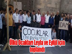 Ülkü Ocakları Leyla ve Eylül için toplandı