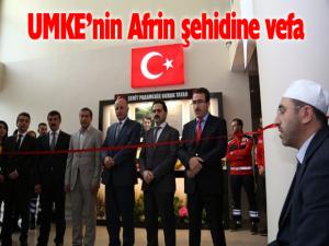 UMKEnin Afrin şehidine vefa